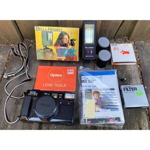 Ricoh AF-5D 35mm Point & Shoot Film Camera 38/2.8 Lens TESTED With Filter & More